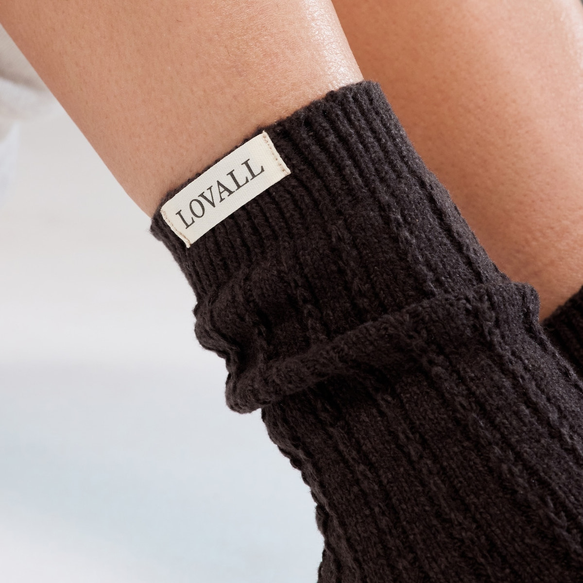 Gestrickte Socken - Schwarzer Kaffee