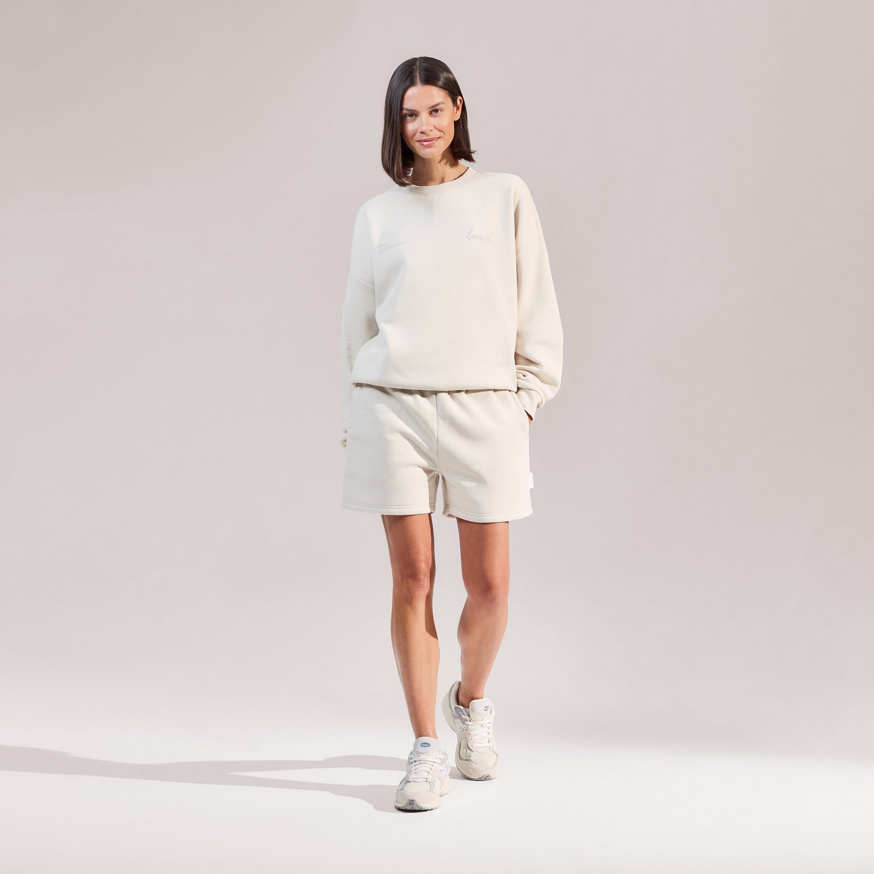 ALL SZN Organic Oversized Graphic Sweatshirt Euphoric - Ecru