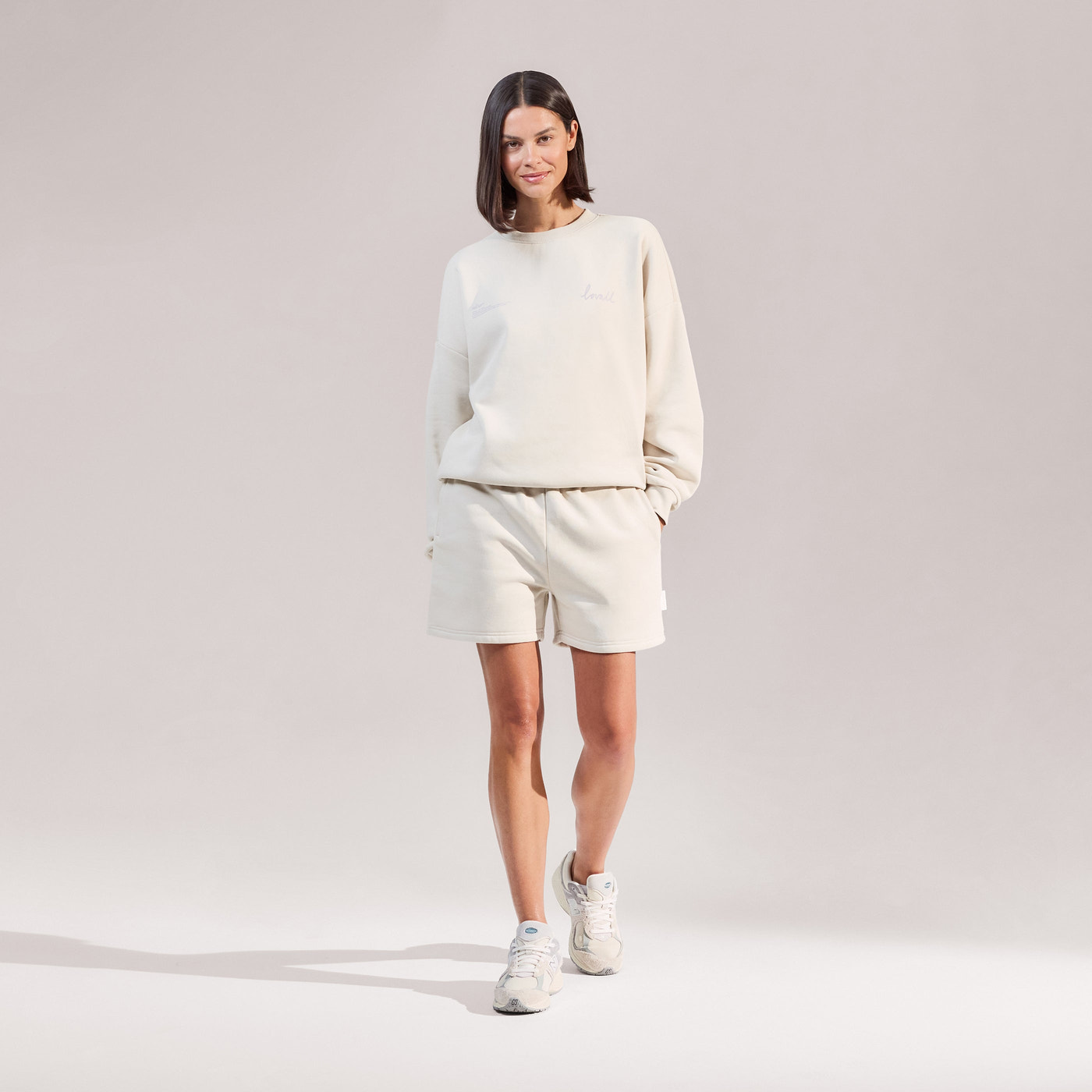 ALL SZN Organic Oversized Graphic Sweatshirt Euphoric - Ecru