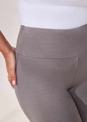 Curve Lightweight Flare Leggings - Slate Green