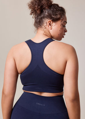 Curve Sculpt Seamless Sports Bra - Deep Navy