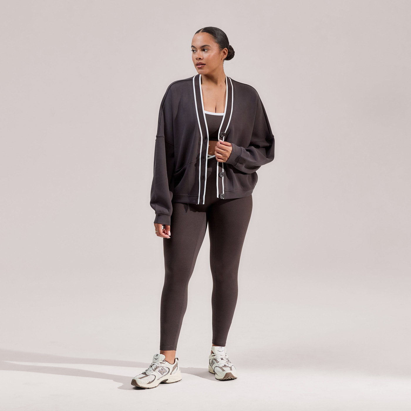 Curve Ultimate Everyday Cardigan - Black Coffee