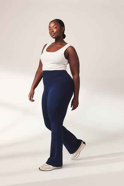 Schlaghose Leggings Lightweight Curvy - Navy