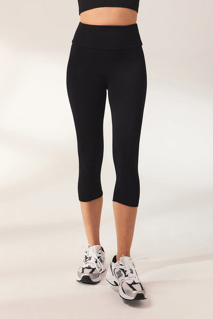 Cropped Leggings Lightweight - Black