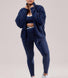 Curve ALL SZN Organic Funnel Neck Zip Through - Navy