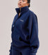 Curve ALL SZN Organic Funnel Neck Zip Through - Navy