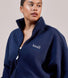 Curve ALL SZN Organic Funnel Neck Zip Through - Navy