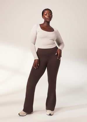 Schlaghose Leggings Lightweight - Espresso Brown