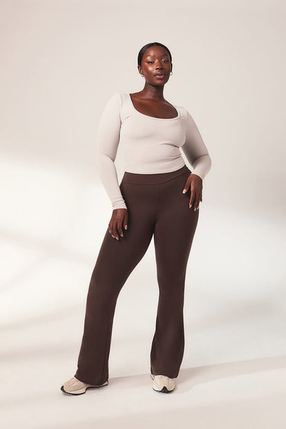 Schlaghose Leggings Lightweight - Espresso Brown