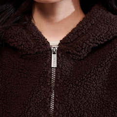 Borg-Fleece – Espressobraun