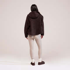 Borg-Fleece – Espressobraun