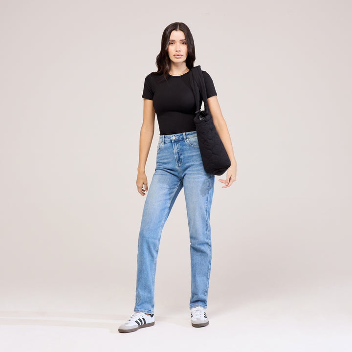 Straight Jeans – Mittelblau