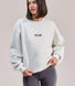 ALL SZN Organic Oversized Graphic Sweatshirt Collective 2 - Light Grey Marl