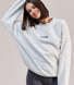 ALL SZN Organic Oversized Graphic Sweatshirt Collective 2 - Light Grey Marl