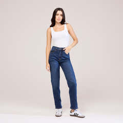 Gerade geschnittene Jeans - Dunkelblau