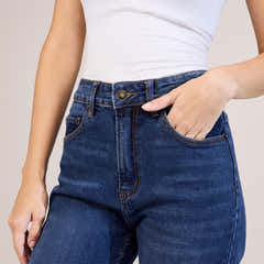 Gerade geschnittene Jeans - Dunkelblau