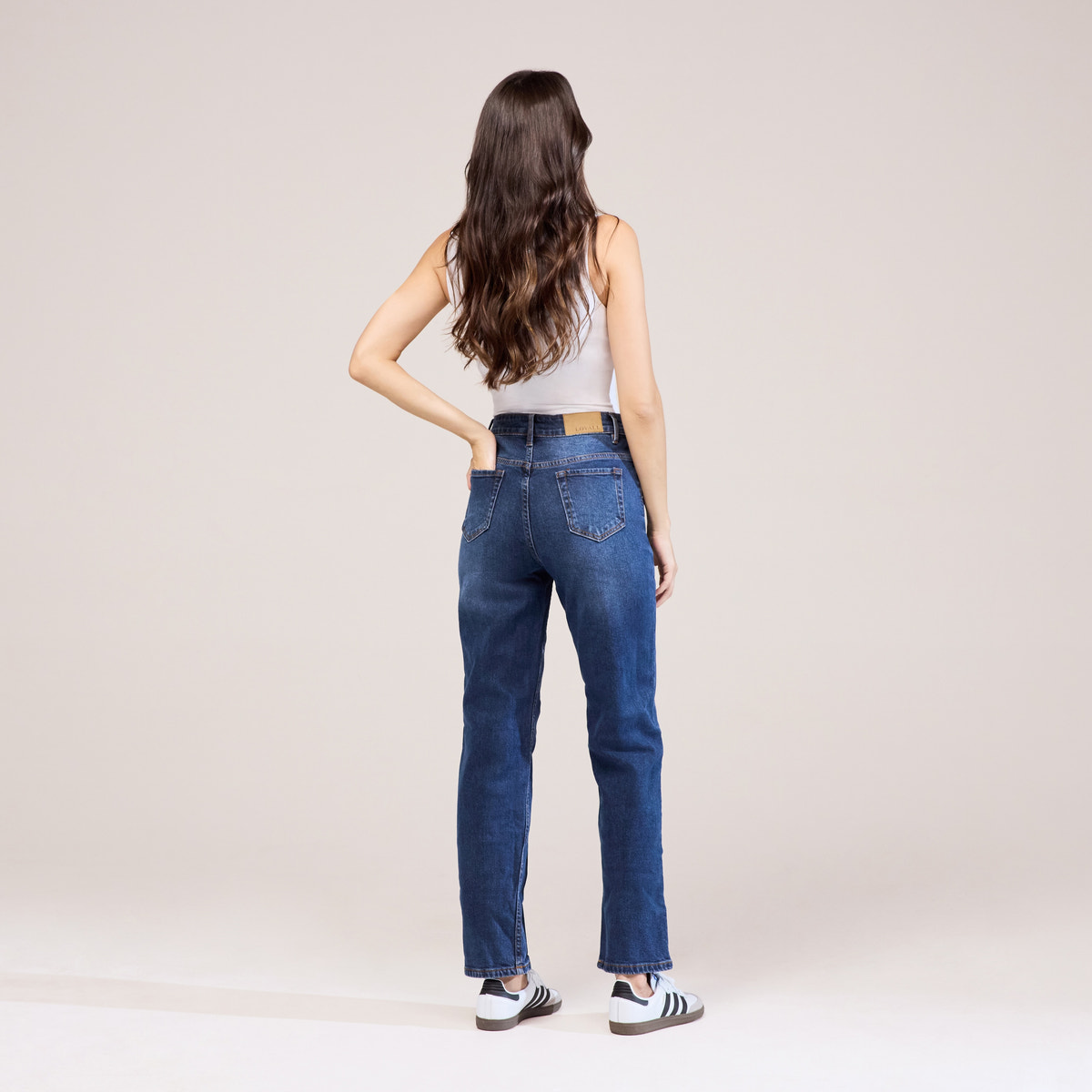 Gerade geschnittene Jeans - Dunkelblau