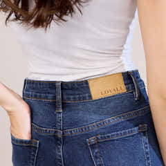 Gerade geschnittene Jeans - Dunkelblau