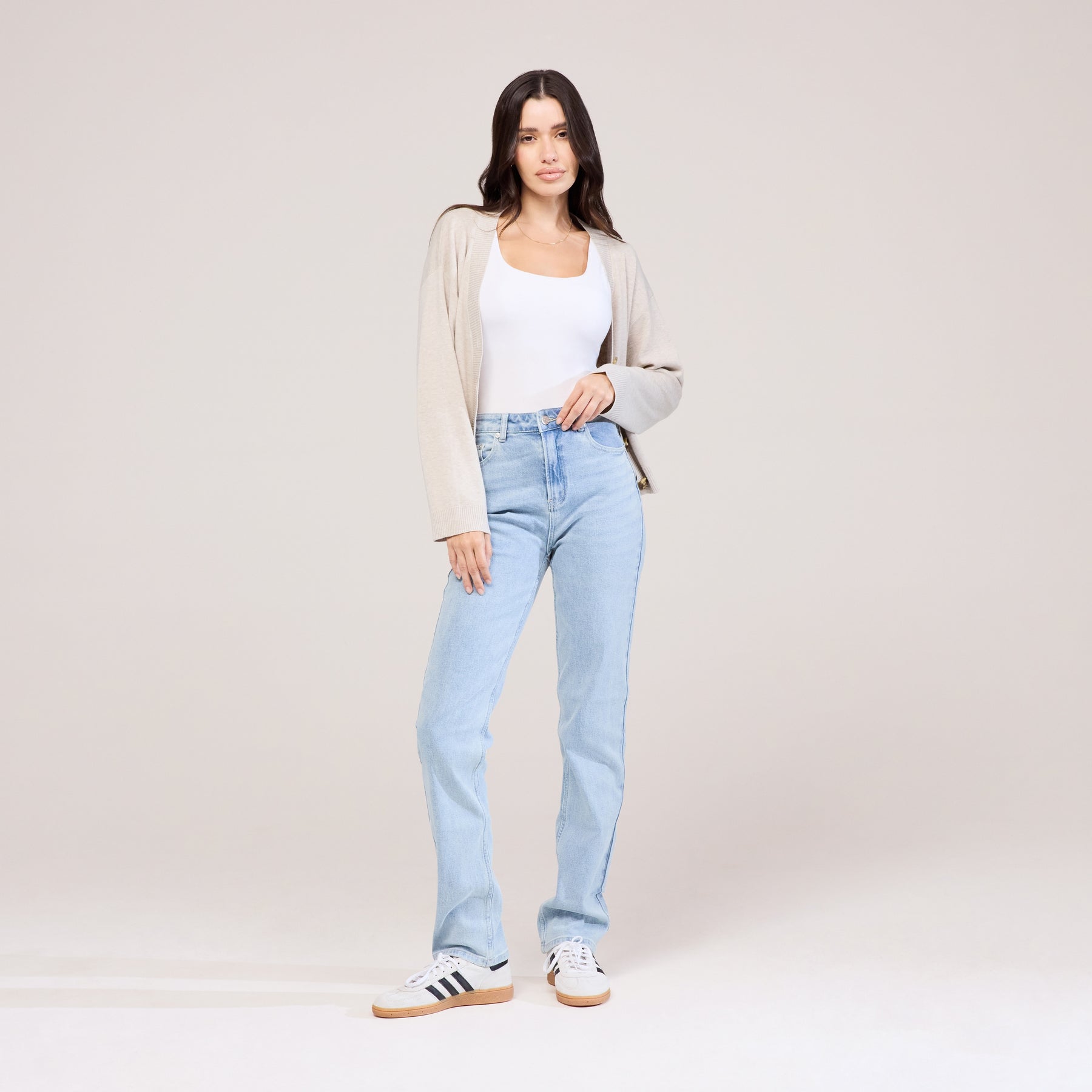 Straight Jeans - Helle Waschung