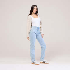 Straight Jeans - Helle Waschung