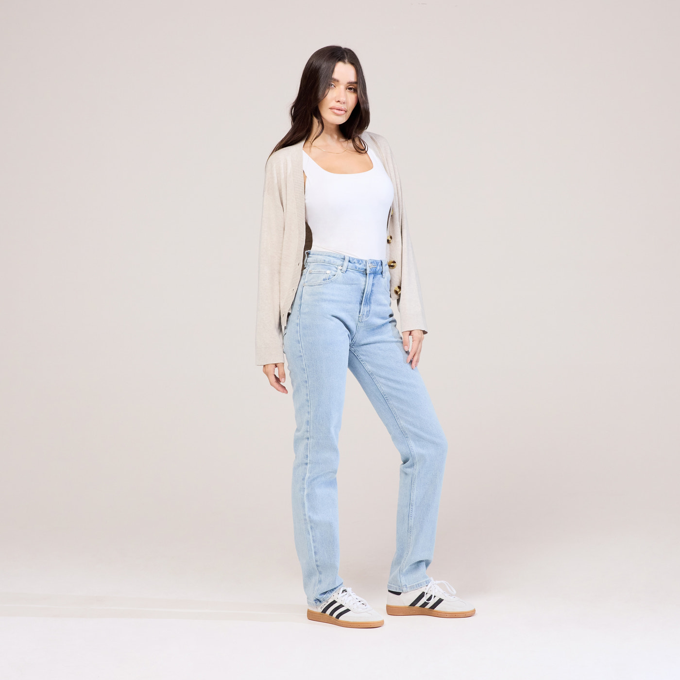 Straight Jeans - Helle Waschung