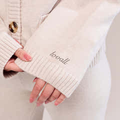 Weicher Strick-Cardigan - Beige