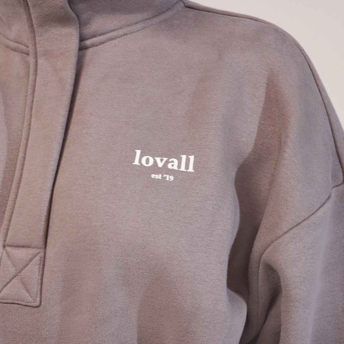 Curve Heavyweight 1/4 Zip Sweatshirt - Mocha