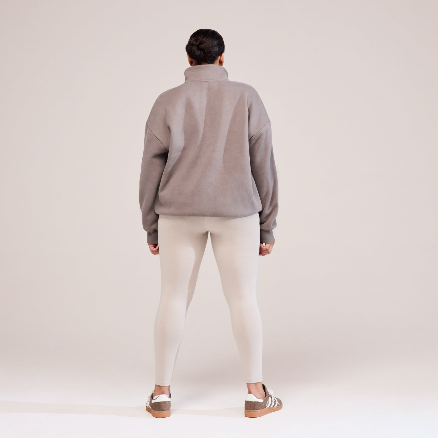 Curve Heavyweight 1/4 Zip Sweatshirt - Mocha