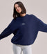 ALL SZN Organic Oversized Graphic Sweatshirt Collective 1 - Navy