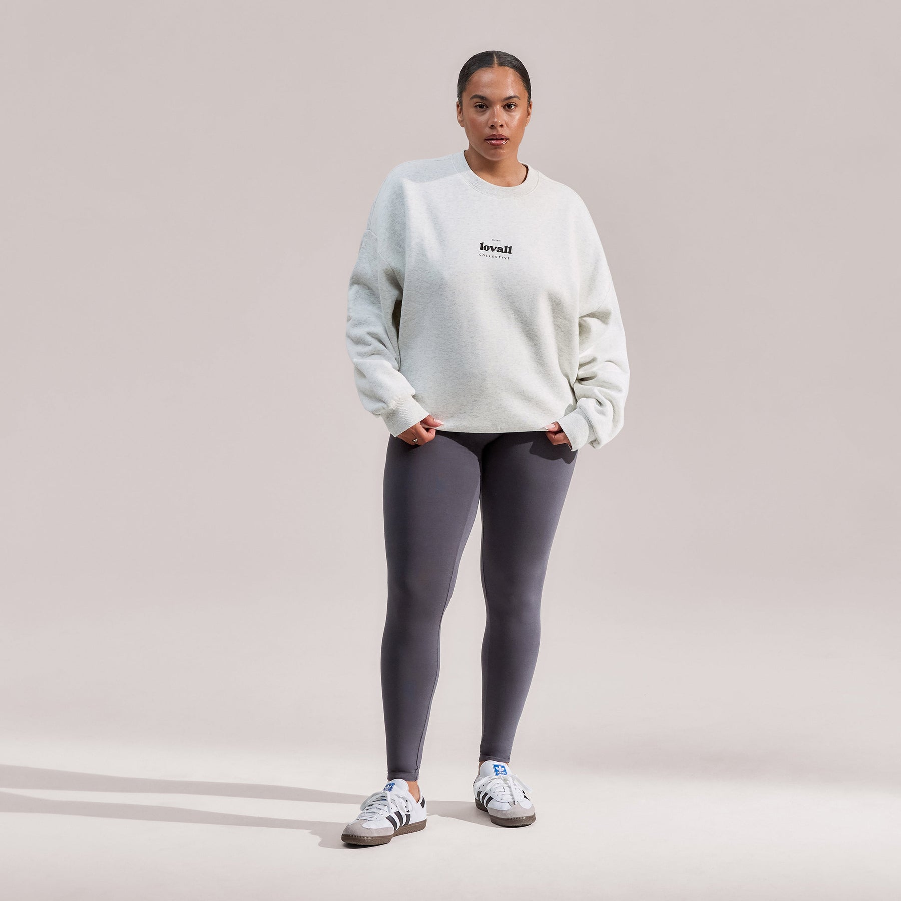 Everyday High Waisted Leggings Curvy - Odyssey Grey
