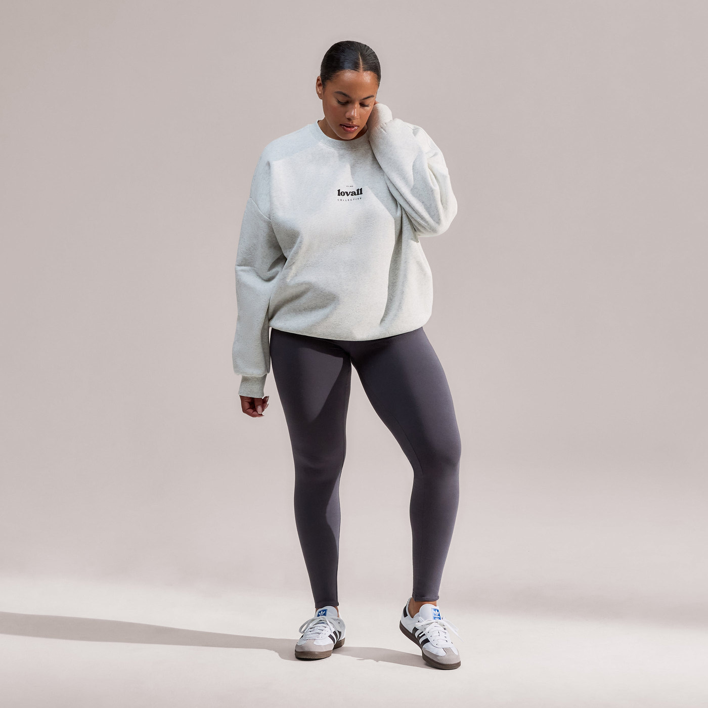 Everyday High Waisted Leggings Curvy - Odyssey Grey