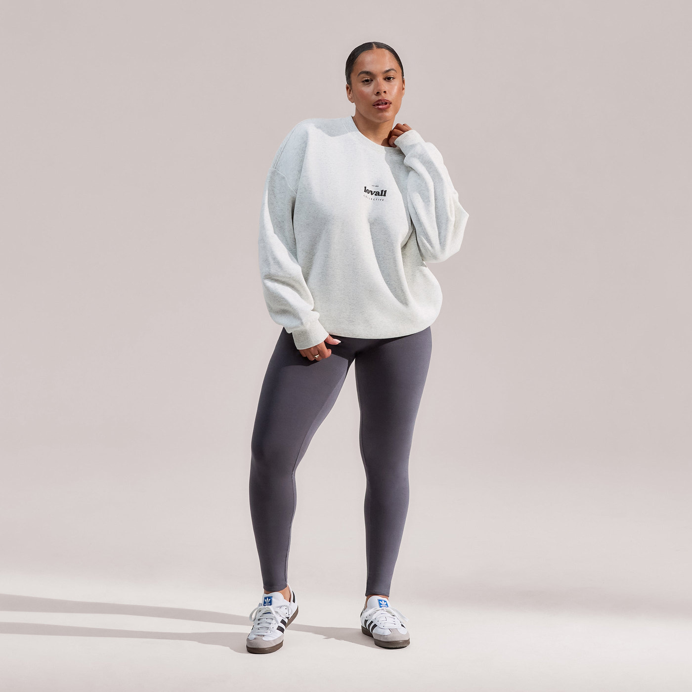 Everyday High Waisted Leggings Curvy - Odyssey Grey
