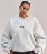 ALL SZN Organic Oversized Graphic Sweatshirt Collective 2 - Light Grey Marl