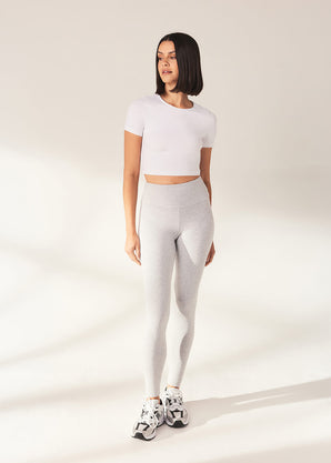 Everyday Radlerhose Lightweight Curvy - Light Grey Marl