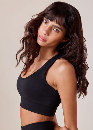 Sculpt Seamless Sports Bra - Black