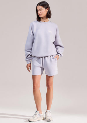 ALL SZN Organic Oversized Graphic Sweatshirt Euphoric - Lilac Mist