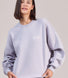 ALL SZN Organic Oversized Graphic Sweatshirt Euphoric - Lilac Mist