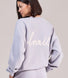 ALL SZN Organic Oversized Graphic Sweatshirt Euphoric - Lilac Mist