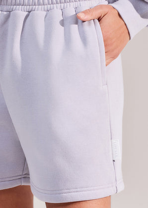 ALL SZN Organic Sweat Shorts - Lilac Mist