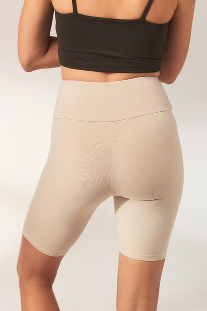 Everyday Radlerhose Lightweight Curvy - Natural Beige