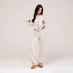 Weicher Strick-Cardigan - Beige