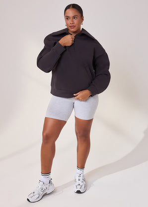 Curve Lightweight Everyday 6 Inch Cycling Shorts - Light Grey Marl