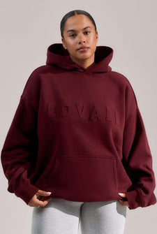Curve Heavyweight Oversized Hoodie - Burgundy