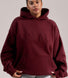 Curve Heavyweight Oversized Hoodie - Burgundy