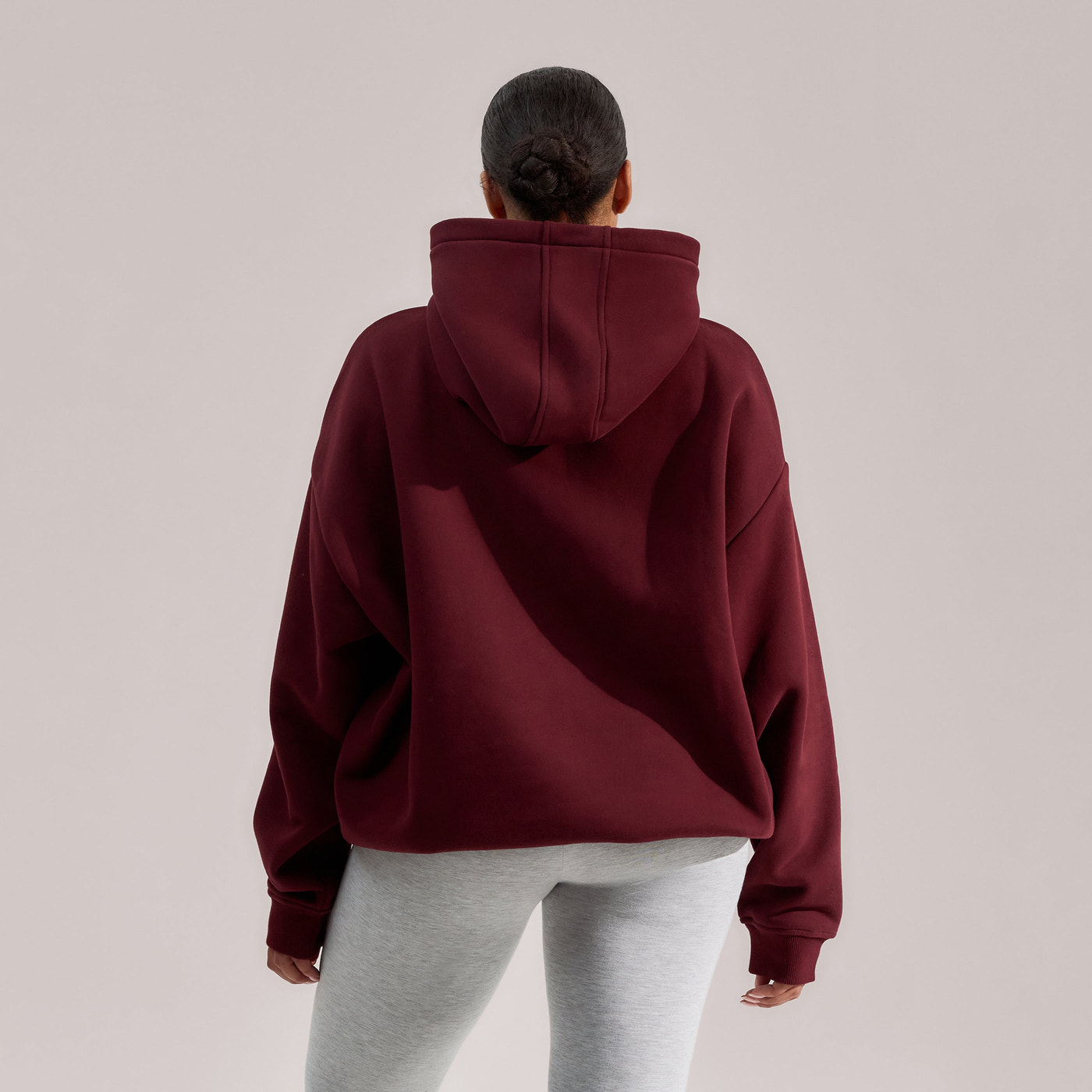 Curve Heavyweight Oversized Hoodie - Burgundy