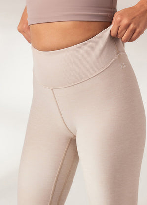 Ultimate Soft-Touch High Waisted Leggings Curvy - Vanilla Marl