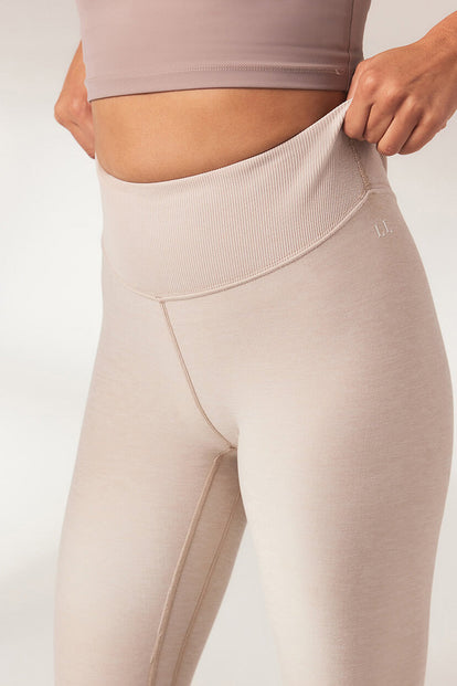 Ultimate Soft-Touch High Waisted Leggings Curvy - Vanilla Marl