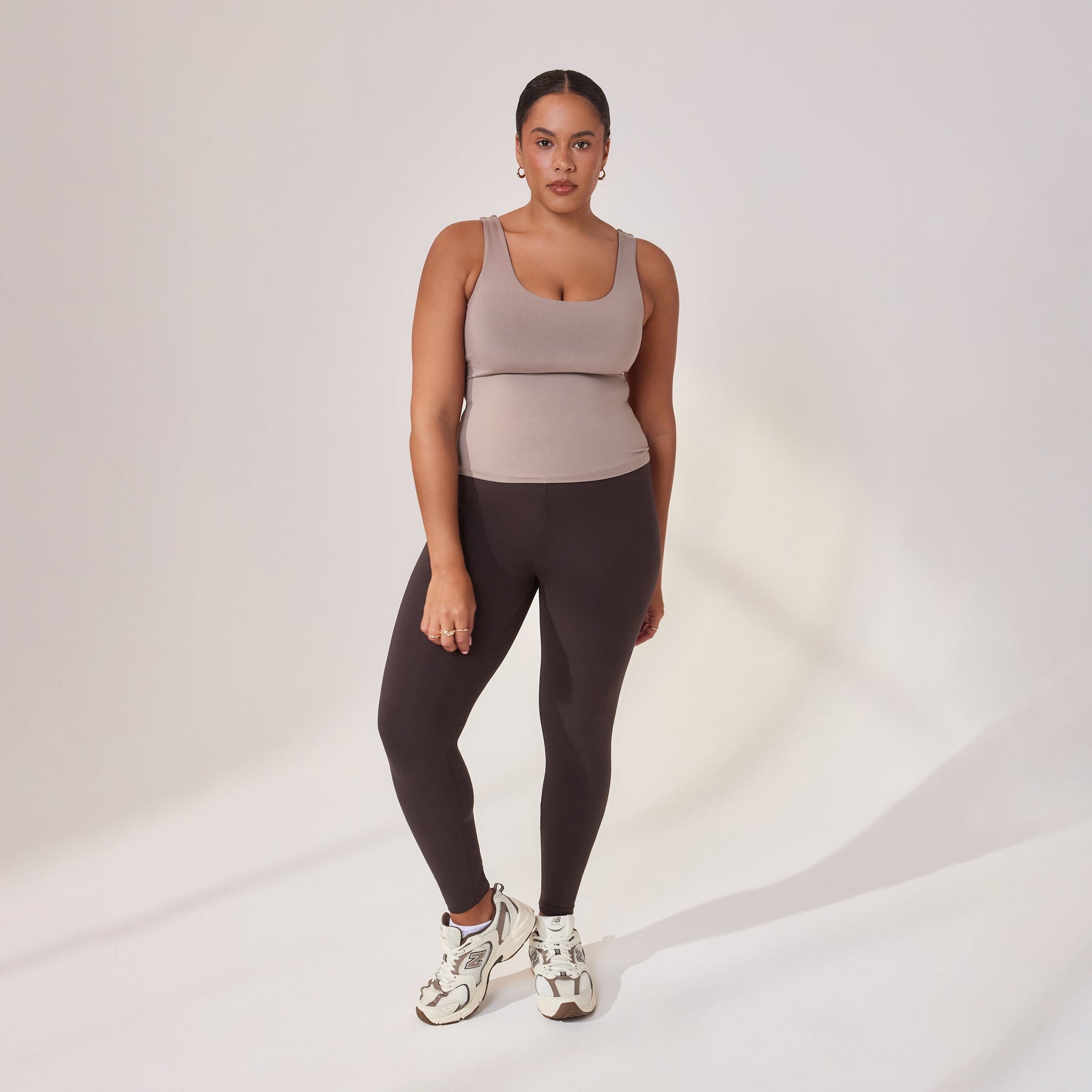 Curve Lightweight Everyday Tank Top - Stone