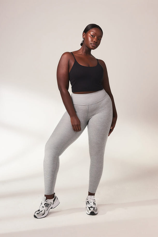 Ultimate Soft-Touch High-Waisted Leggings - Hellgraue Marl