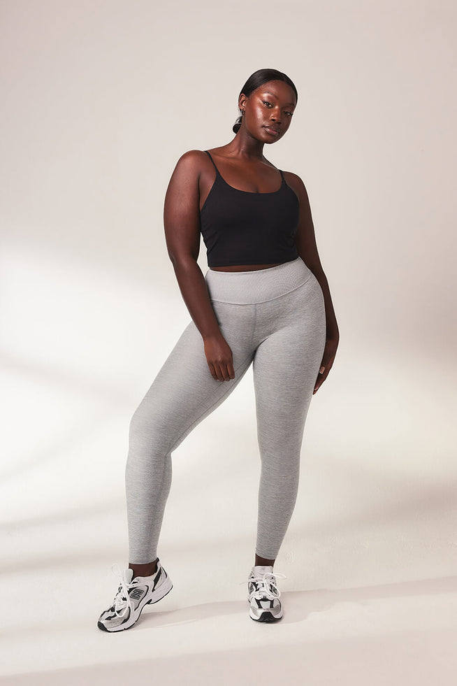 Ultimate Soft-Touch High-Waisted Leggings - Hellgraue Marl